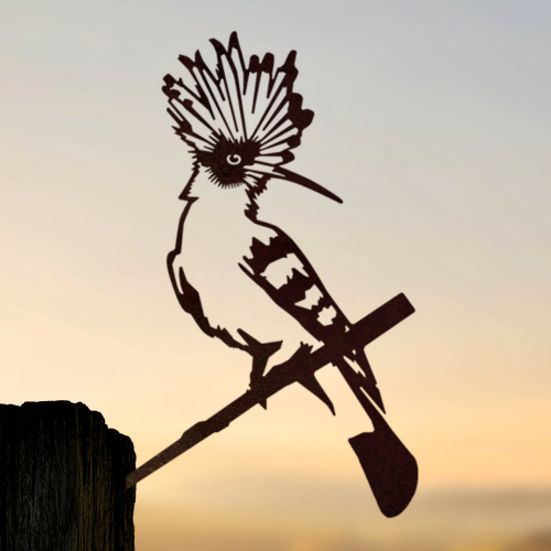 Metalbird fågel i cortenstål - arméfågel