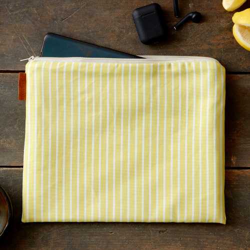 Koustrup & Co. iPad sleeve - striped yellow