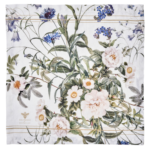 Jim Lyngvild fabric napkin - Blue Flower Garden