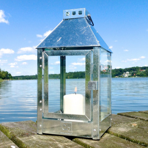A2 Living lanterne, galvaniseret stål - 33 cm