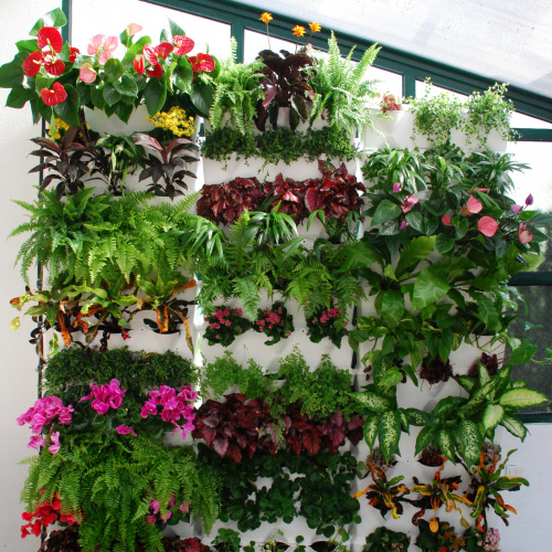 Minigarden Vertical plantevæg - hvid