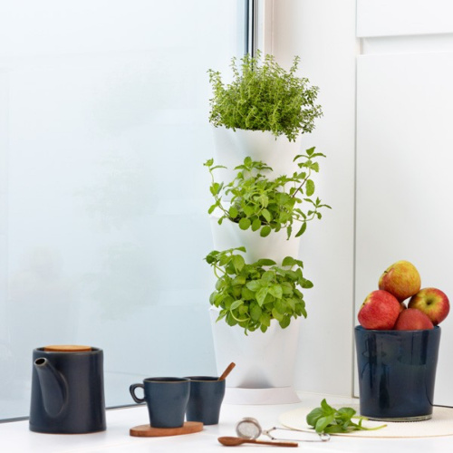 Minigarden Corner plantevæg - grå