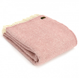 Tweedmill uldplaid - Beehive Dusky Pink