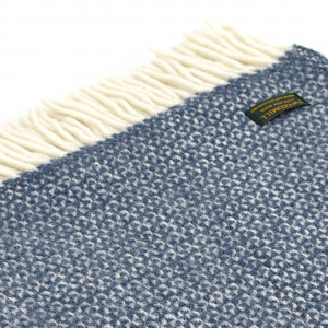 Tweedmill uldplaid - Illusion Blue Slate