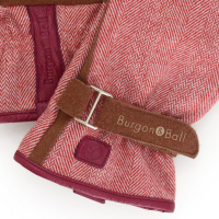 Burgon & Ball havehandsker, dame - rød tweed