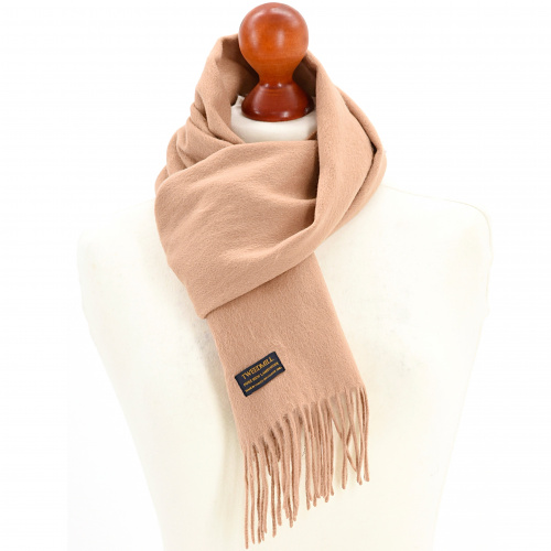 Tweedmill scarf in lambswool - Camel