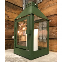 A2 Living lanterne, olivengrøn stål - 33 cm