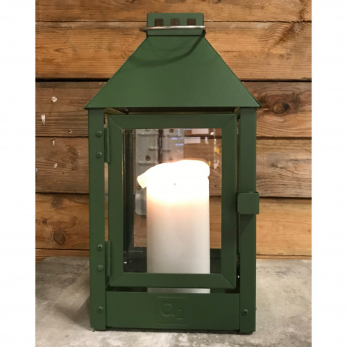 A2 Living lanterne, olivengrøn stål - 33 cm