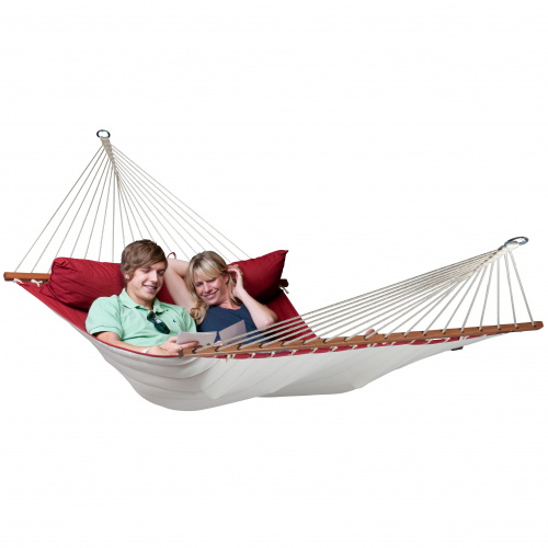 La Siesta hammock, upholstered and crossbar -...